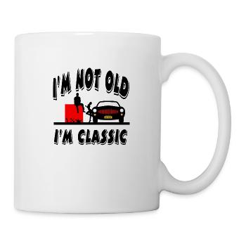 Voiture - Mug blanc - blanc - Droite