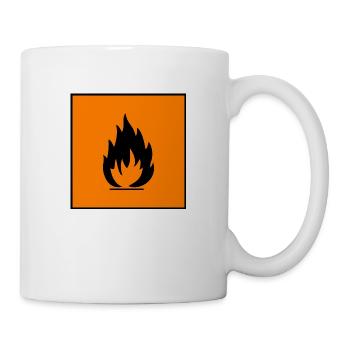Flammable Danger Warning, Flammable Danger - Mug - white - Right