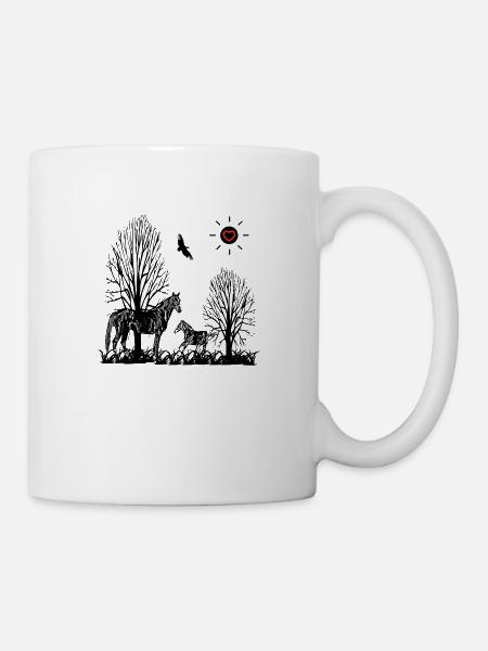 Pferde - Tasse - Weiß