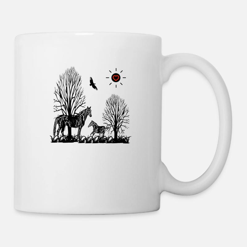 Pferde - Tasse - Weiß
