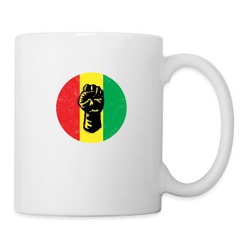 Afrika African Black Power Lustige Geschenkidee - Tasse - Weiß - Rechts