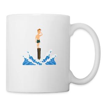 l'épreuve des poteaux - Mug blanc - blanc - Droite