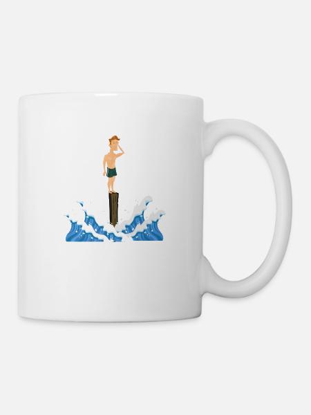 l'épreuve des poteaux - Mug blanc - blanc