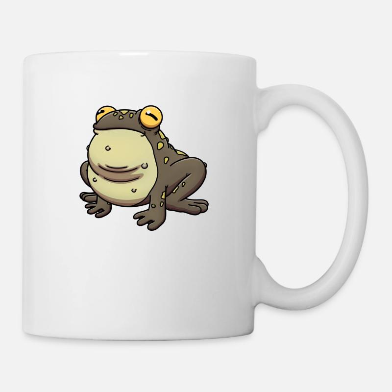 Crapaud/Grenouille - Mug blanc - blanc