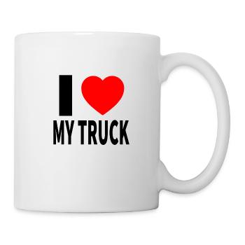 Lastwagen - Tasse - Weiß - Rechts
