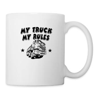 Lastwagen - Tasse - Weiß - Rechts