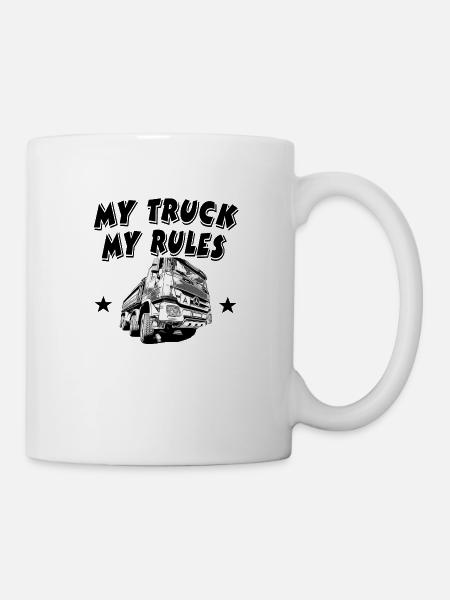 Lastwagen - Tasse - Weiß