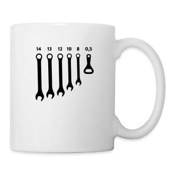 The most important tools bottle opener 0.5 - Mug - white - Right