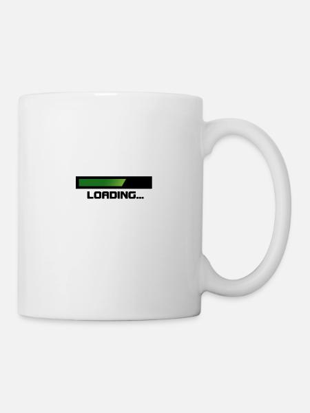 Barre verte de Loading - Mug blanc - blanc