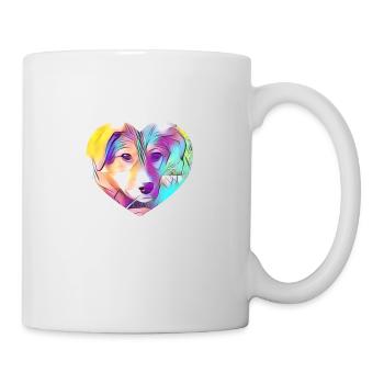 Hund - Tasse - Weiß - Rechts