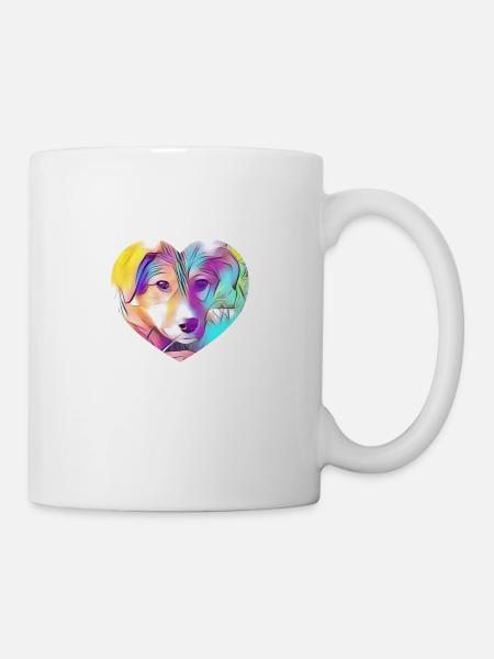 Hund - Tasse - Weiß