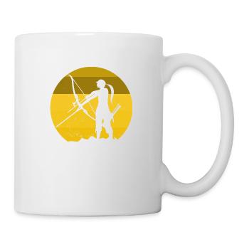 Chasse à l’arc Tir à l’arc Longbow Bow & Arrow Archer - Mug blanc - blanc - Droite