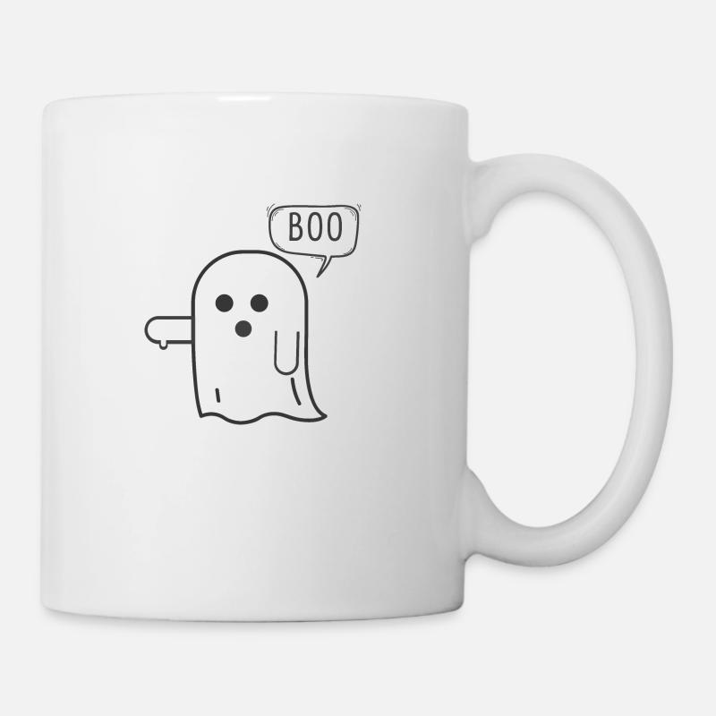Désapprobation fantôme, Boo - Mug blanc - blanc