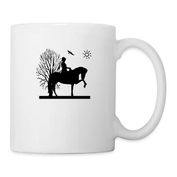 Cheval - Mug blanc - blanc - Droite