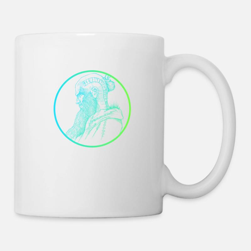 Floki Elektrischer Fade-Stil - Tasse - Weiß