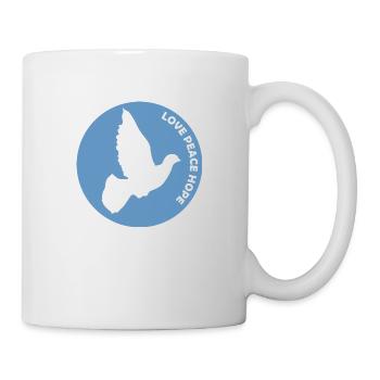 Love Peace Hope Pigeon - Mug - white - Right