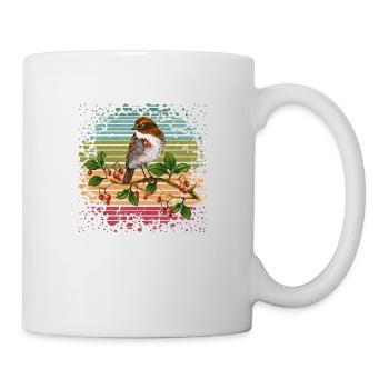 Oiseau - Mug blanc - blanc - Droite