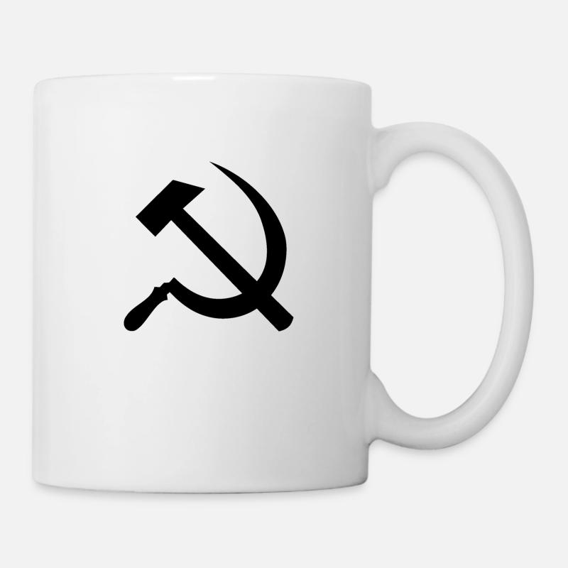 Hammer und Sichel - Tasse - Weiß