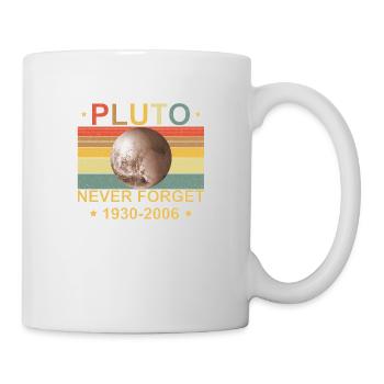 Never Forget Pluton 1930-2006 Vintage Retro - Mug blanc - blanc - Droite