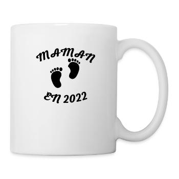 MAMAN en 2022 - Mug blanc - blanc - Droite
