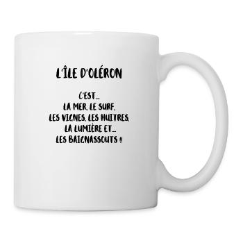 l île d Oléron serie île d'Oléron - Mug blanc - blanc - Droite