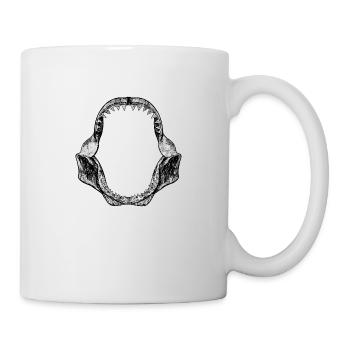 Mâchoires de requin vintage - Mug blanc - blanc - Droite