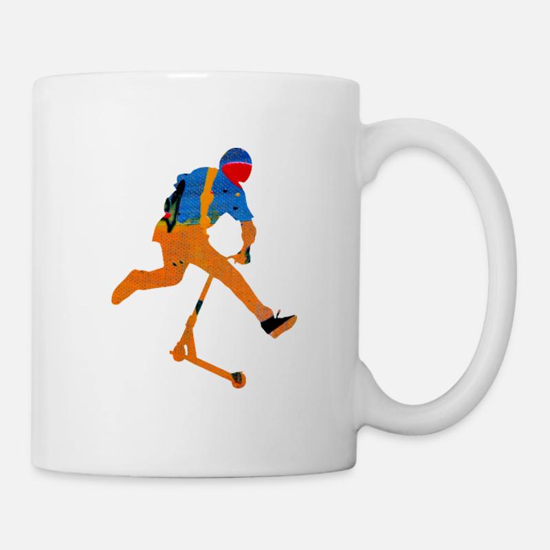Freestyle-Roller - Tasse - Weiß