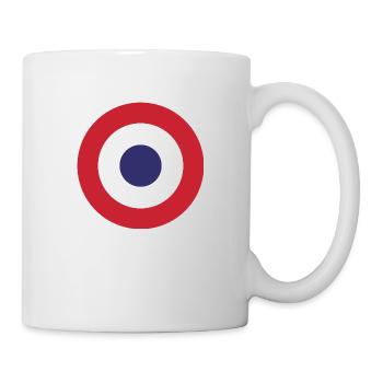 France Flag Round Target - Mug - white - Right