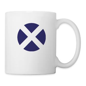scotland Flag Round Target - Mug - white - Right