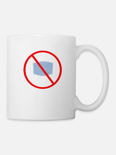 Maske - Tasse - Weiß