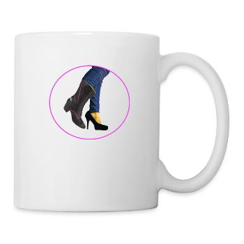 BOTTES FEMME MOTO - Mug blanc - blanc - Droite