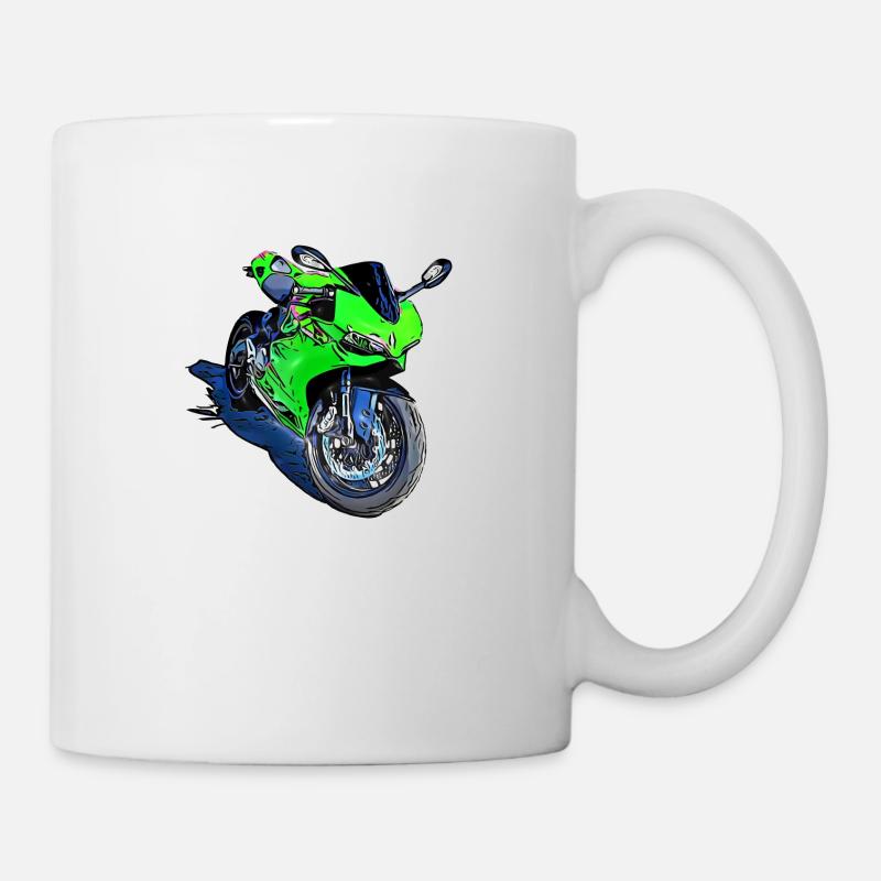 Moto Sport Vert - Mug blanc - blanc