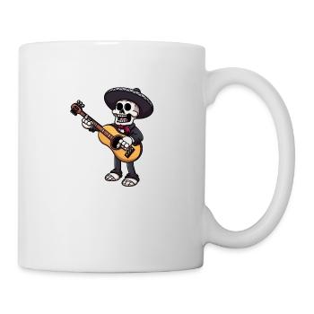 Mariachi Skeleton spielt Gitarre - Tasse - Weiß - Rechts