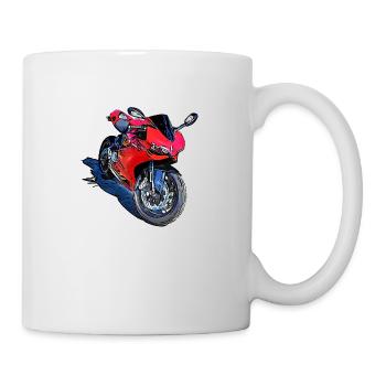 Sport Motorcycle Red - Mug - white - Right