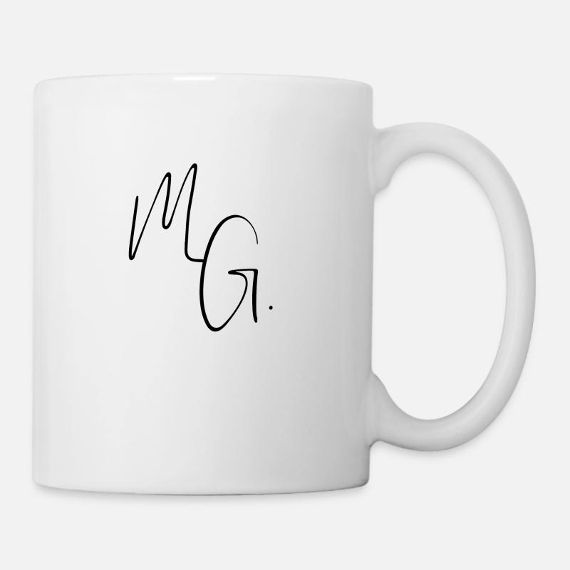 Initialen M.G - Tasse - Weiß