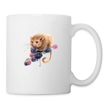 Hazel dormouse - Mug - white - Right