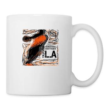 Basket-ball - Mug blanc - blanc - Droite