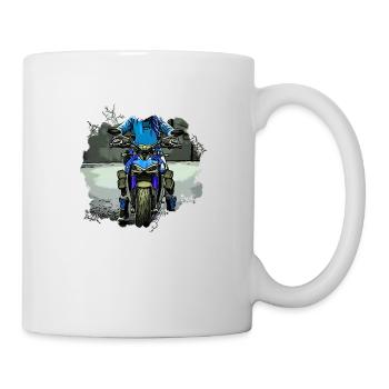 Naked Bike hellblau - Tasse - Weiß - Rechts