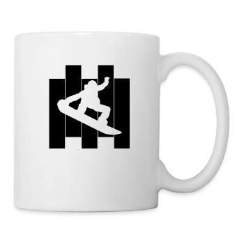 Snowboard Snowboarder - Mug blanc - blanc - Droite