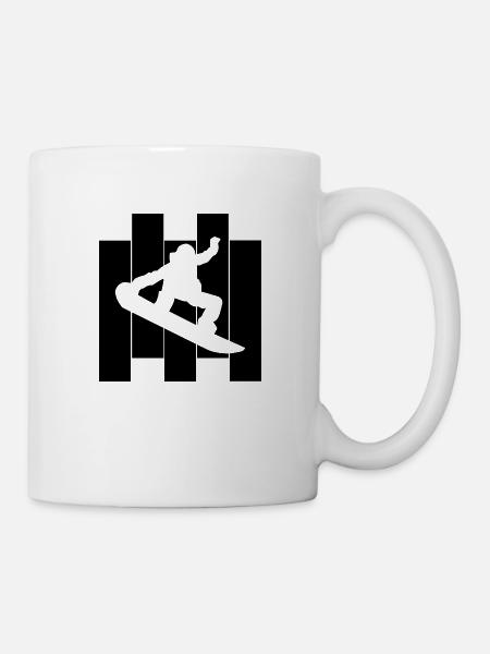 Snowboard Snowboarder - Mug blanc - blanc