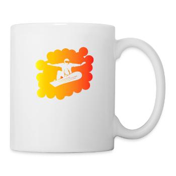 Snowboard Snowboarder - Mug blanc - blanc - Droite