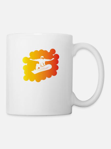 Snowboard Snowboarder - Tasse - Weiß