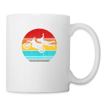 Motorrad - Tasse - Weiß - Rechts