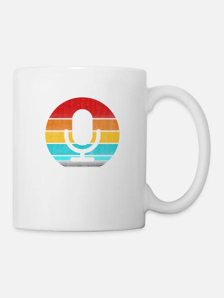 Mikrofon - Tasse - Weiß