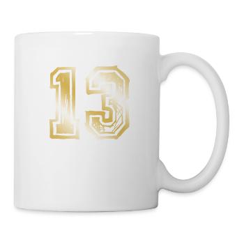 13 Number Gold - Mug - white - Right