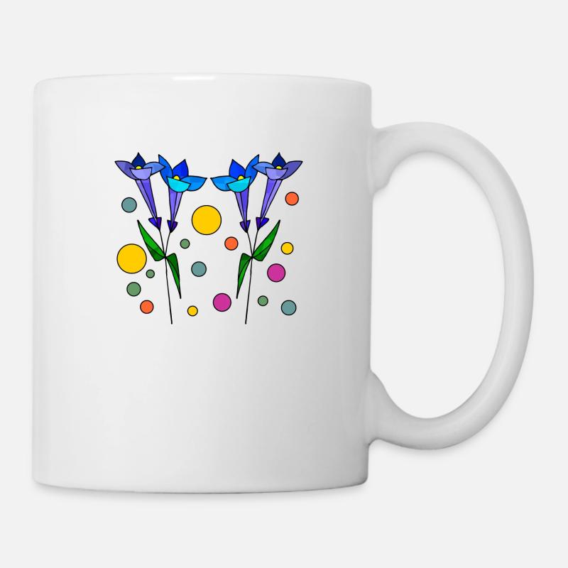 Blumen - Tasse - Weiß
