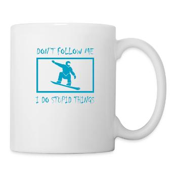 Snowboard Snowboarder - Tasse - Weiß - Rechts