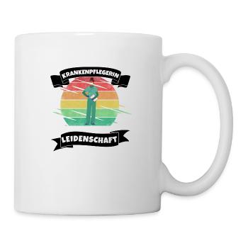 Krankenpflegerin aus Leidenschaft - Tasse - Weiß - Rechts