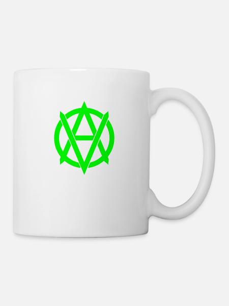 anarchisme végétalien vert - Mug blanc - blanc