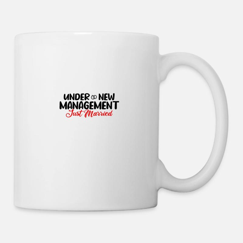 Under New Management Just Married Idée cadeau - Mug blanc - blanc